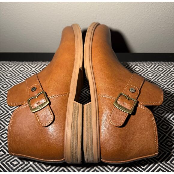 Dr. Scholl's Hello Shootie Zip Ankle Bootie in Honey EUC - Picture 9 of 10